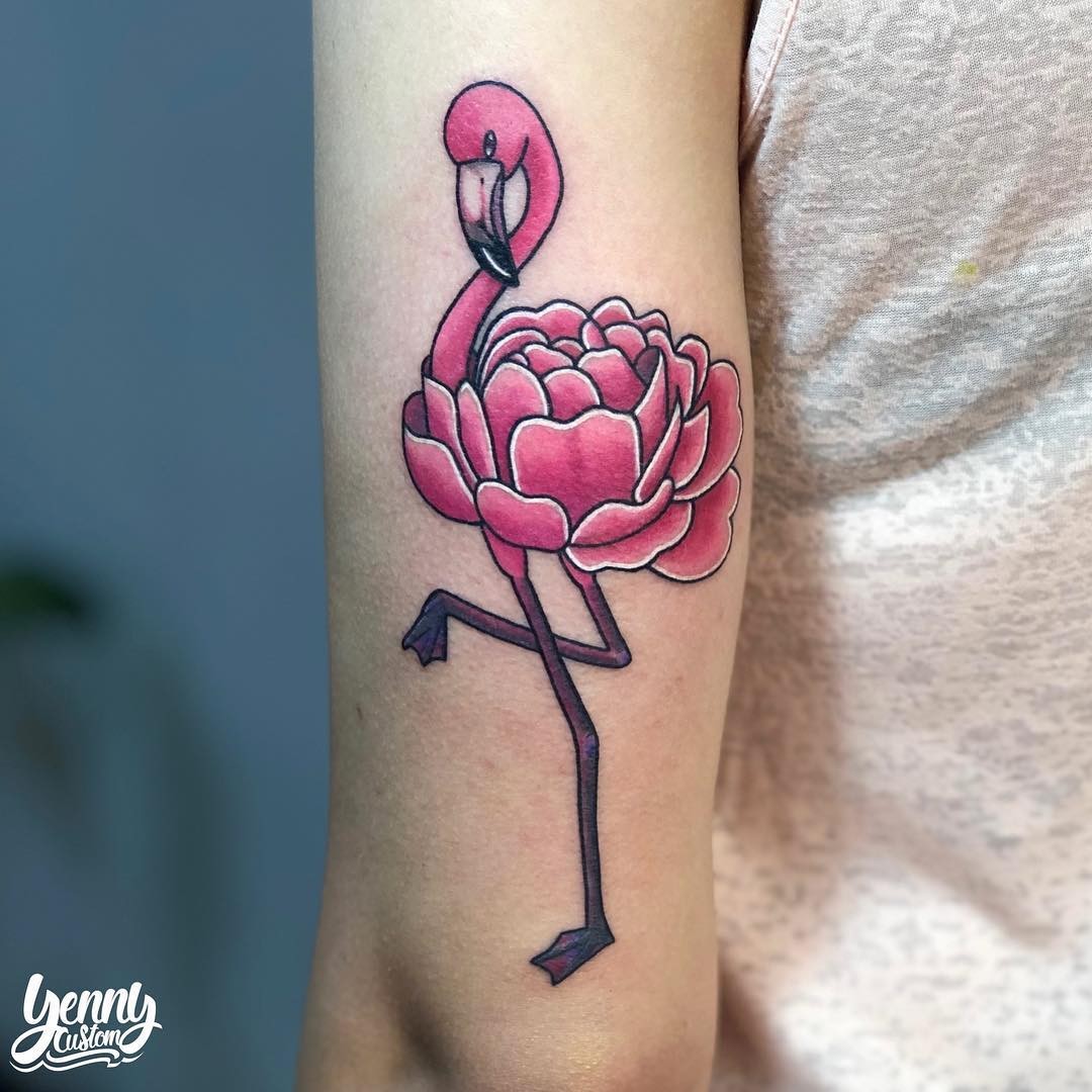 Pink Flamingo Tattoo Designs