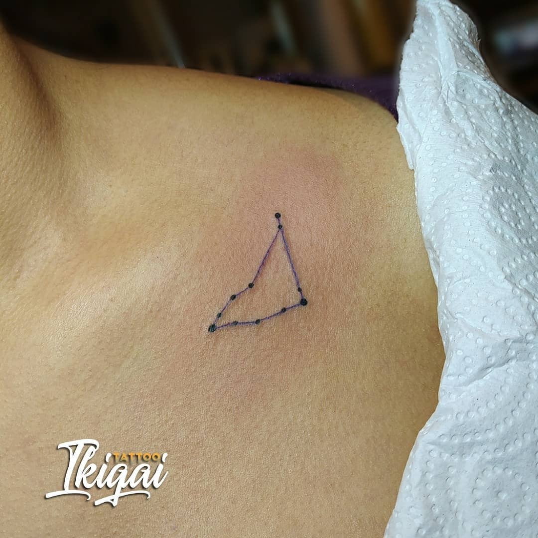 The Minimalistic Capricorn Constellation Tattoo