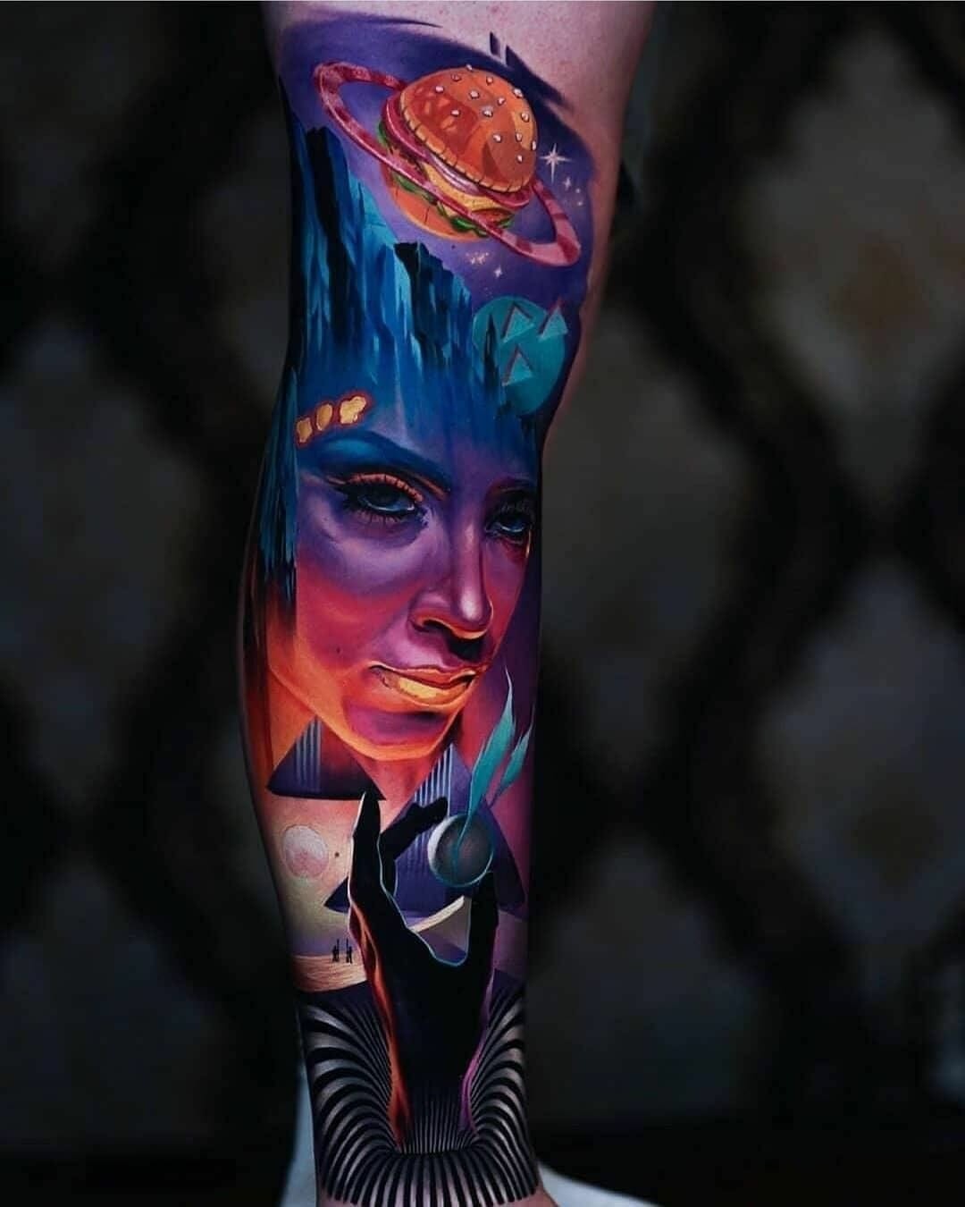 Galaxy Sleeve Tattoo