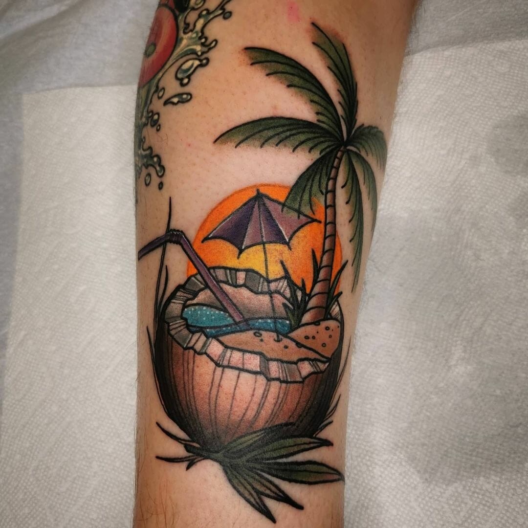 Beach In Summer Tattoo