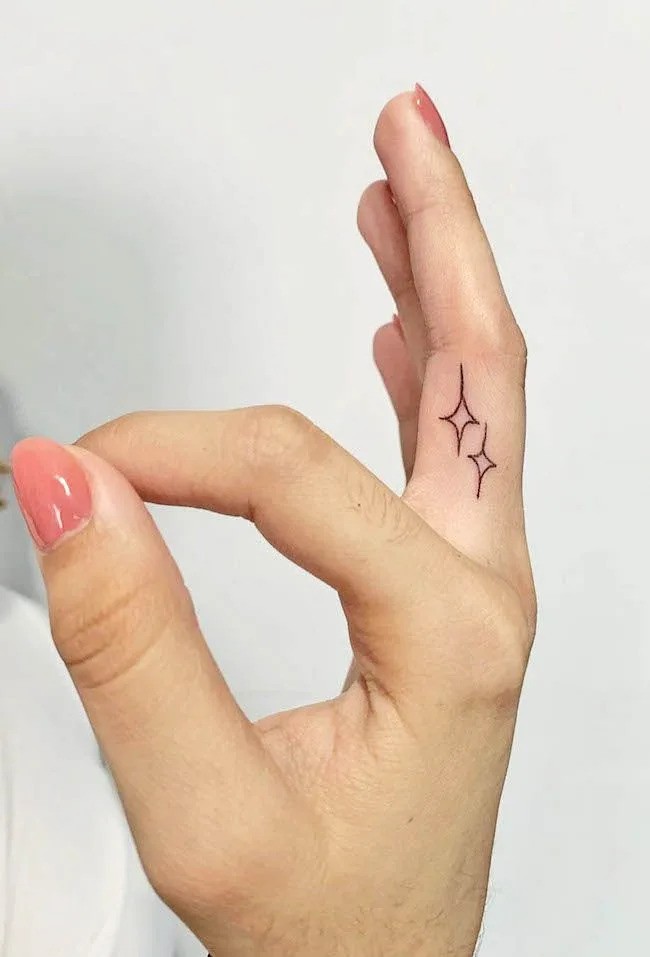 Finger Dot Tattoo