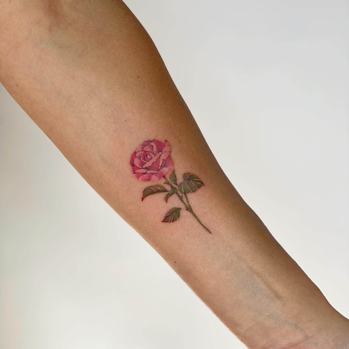 Tiny Rose Tattoo