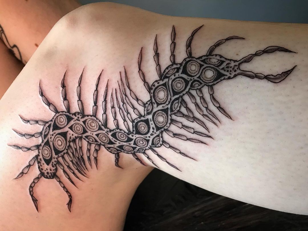 Centipede Eye Tattoo