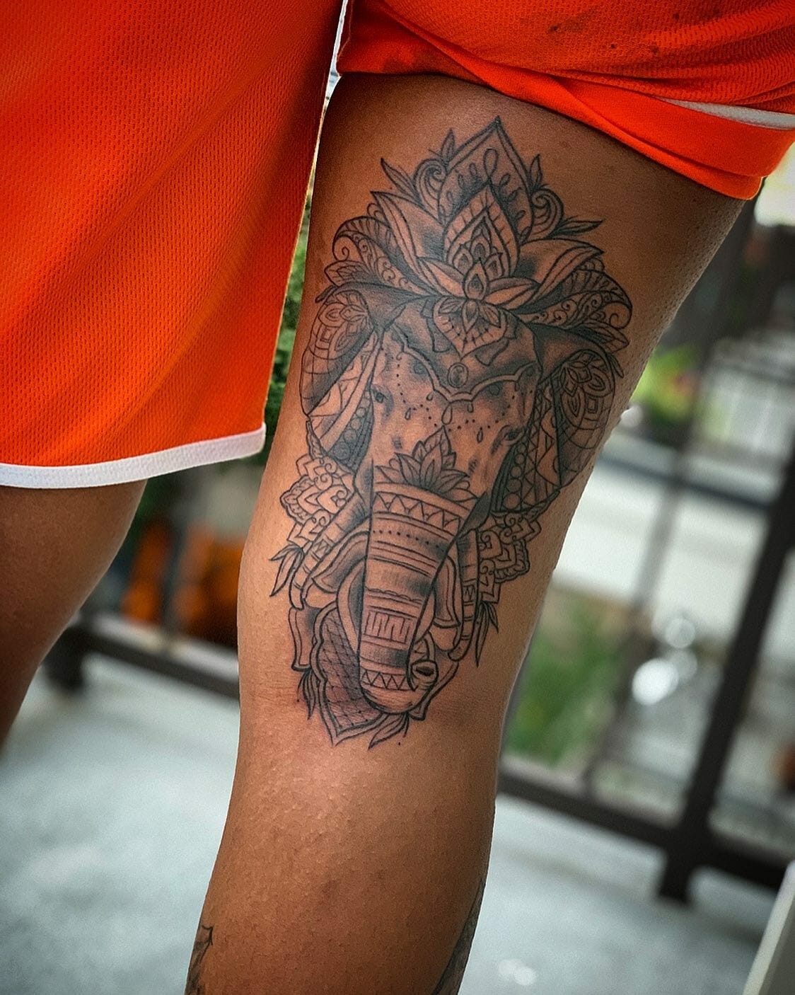 Mandala Elephant Tattoo