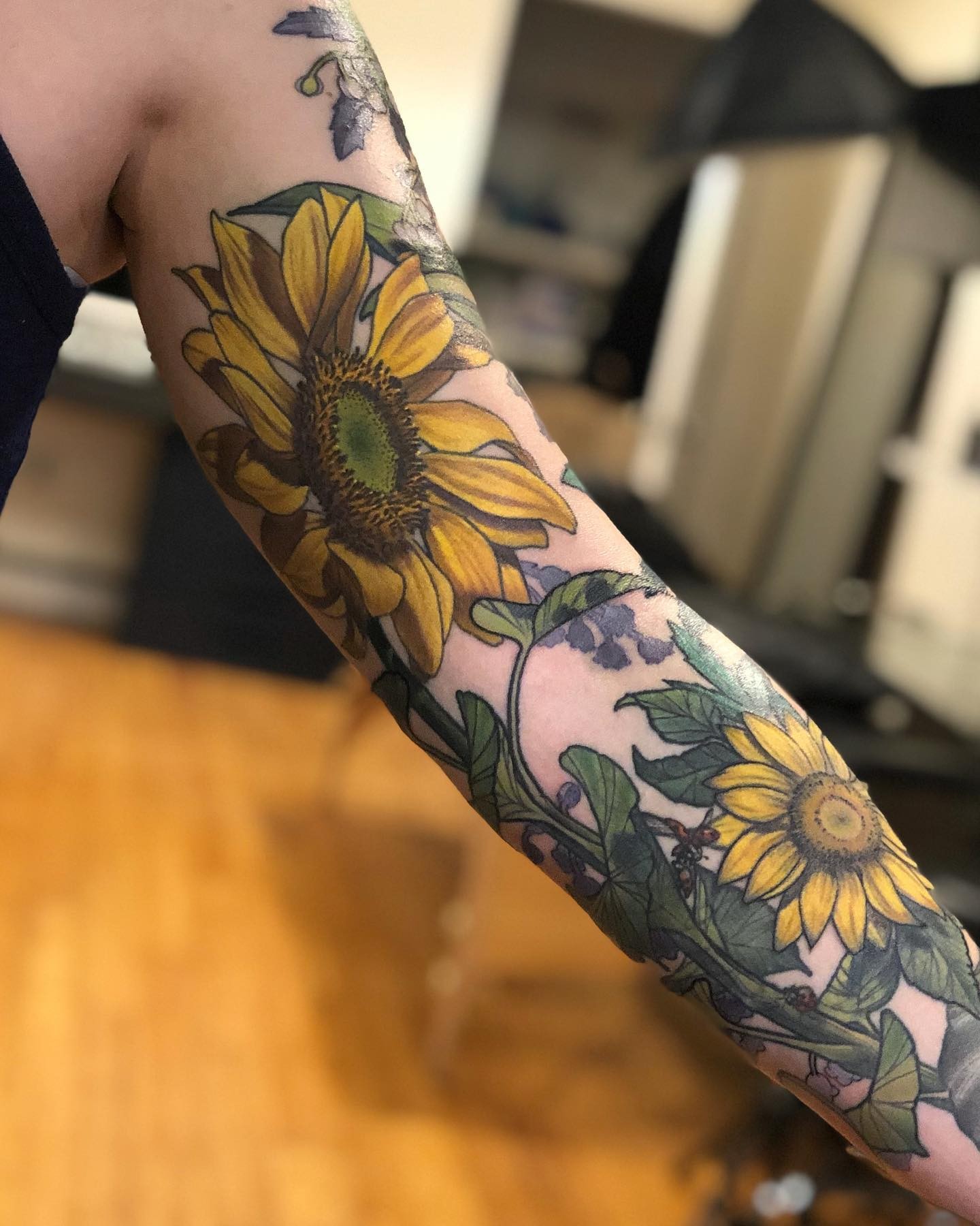 Sunflower tattoo