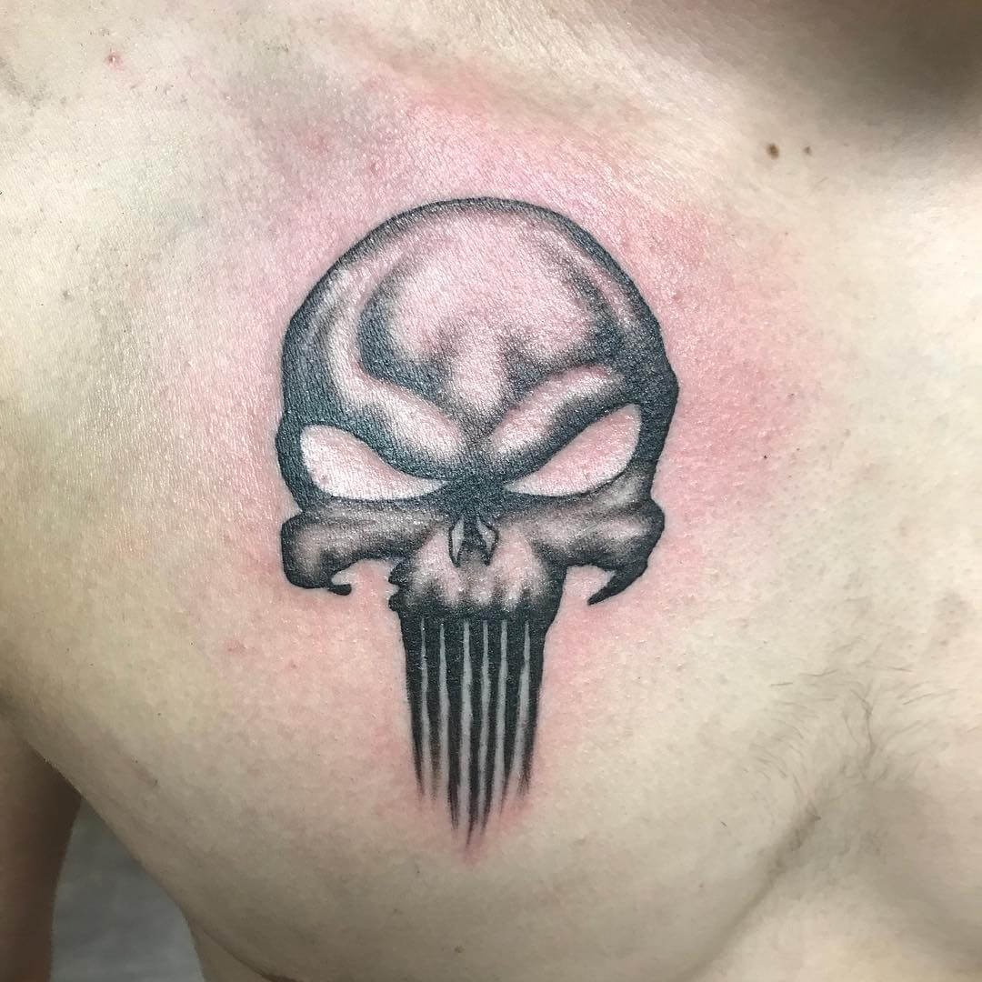 Chest Punisher Tattoos Small Tattoo