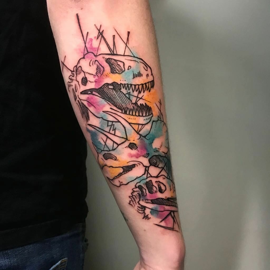 Aesthetic Jurassic Park Tattoos