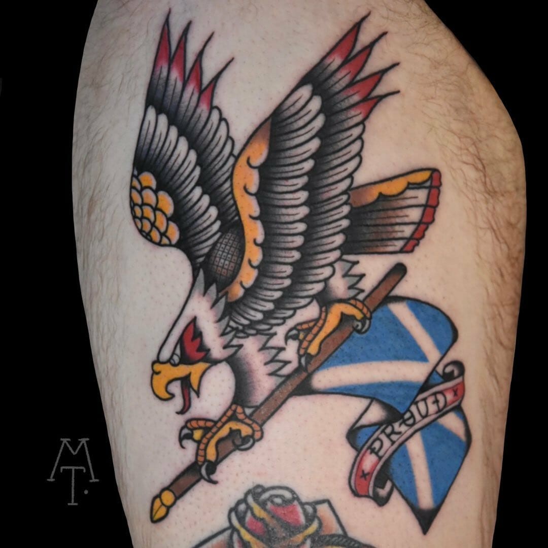 Scottish Eagle Tattoo