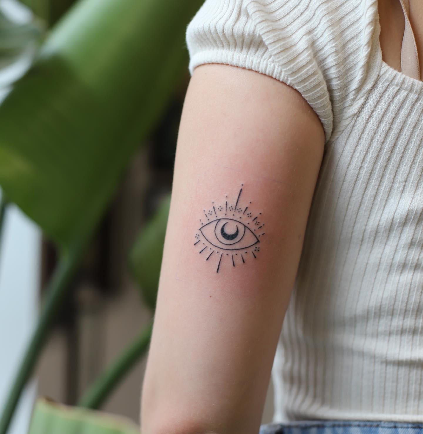 Minimal Evil Eye Tattoo