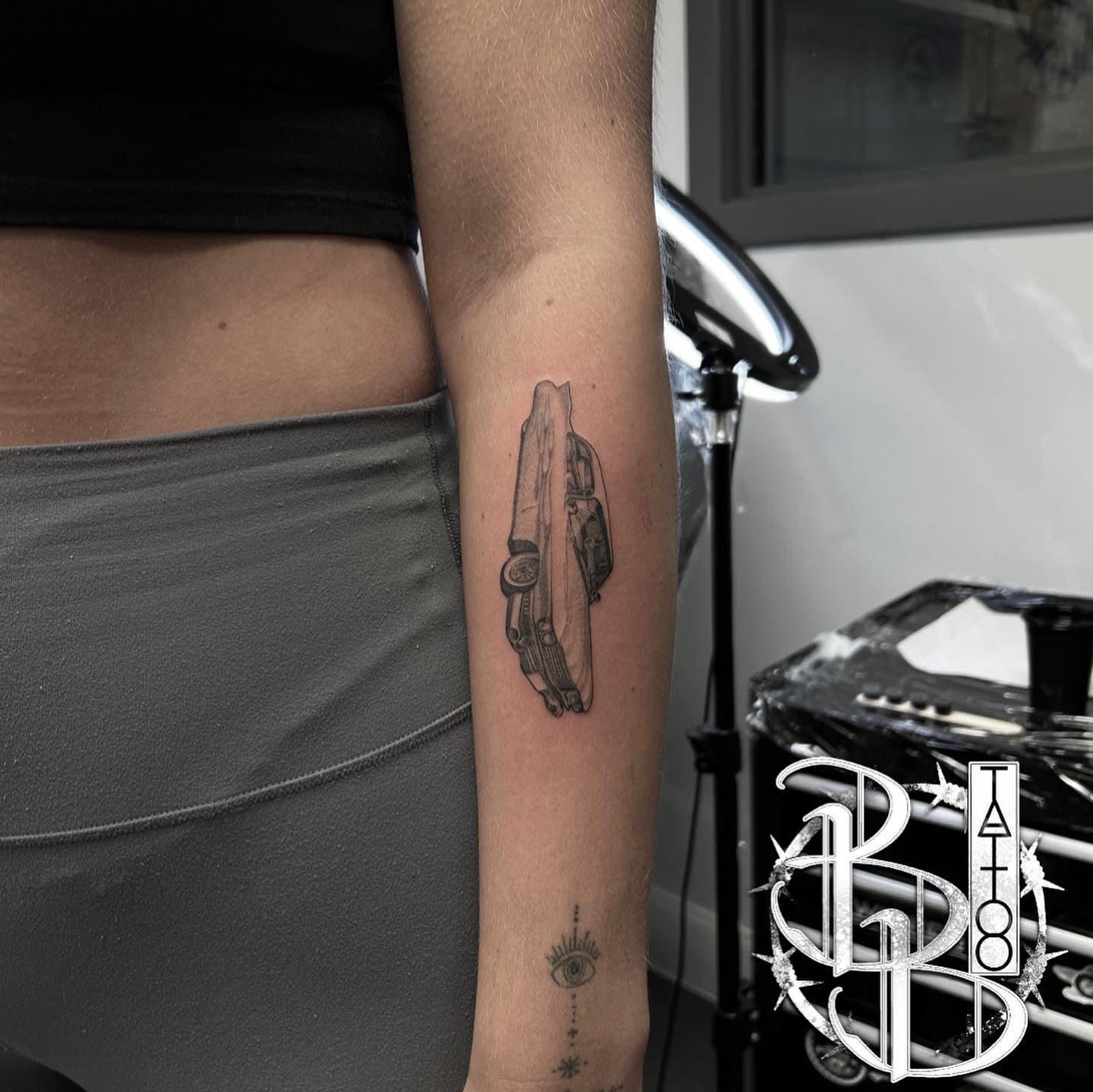 1949 Cadillac Tattoo On The Forearm