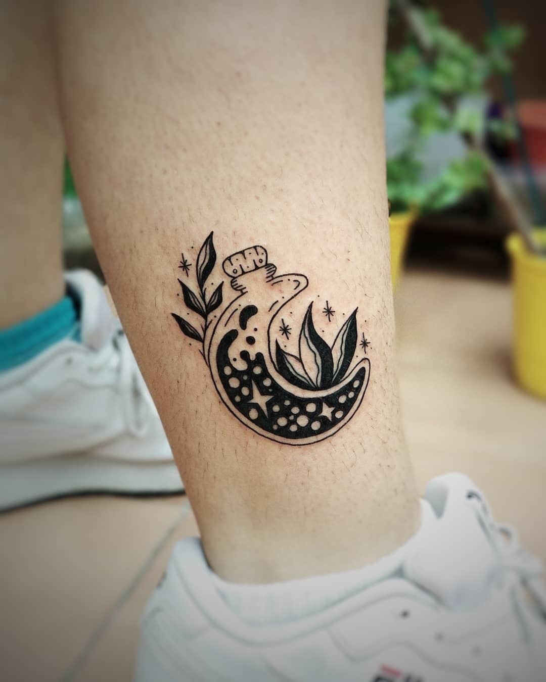 Cool Half Moon Tattoo Designs