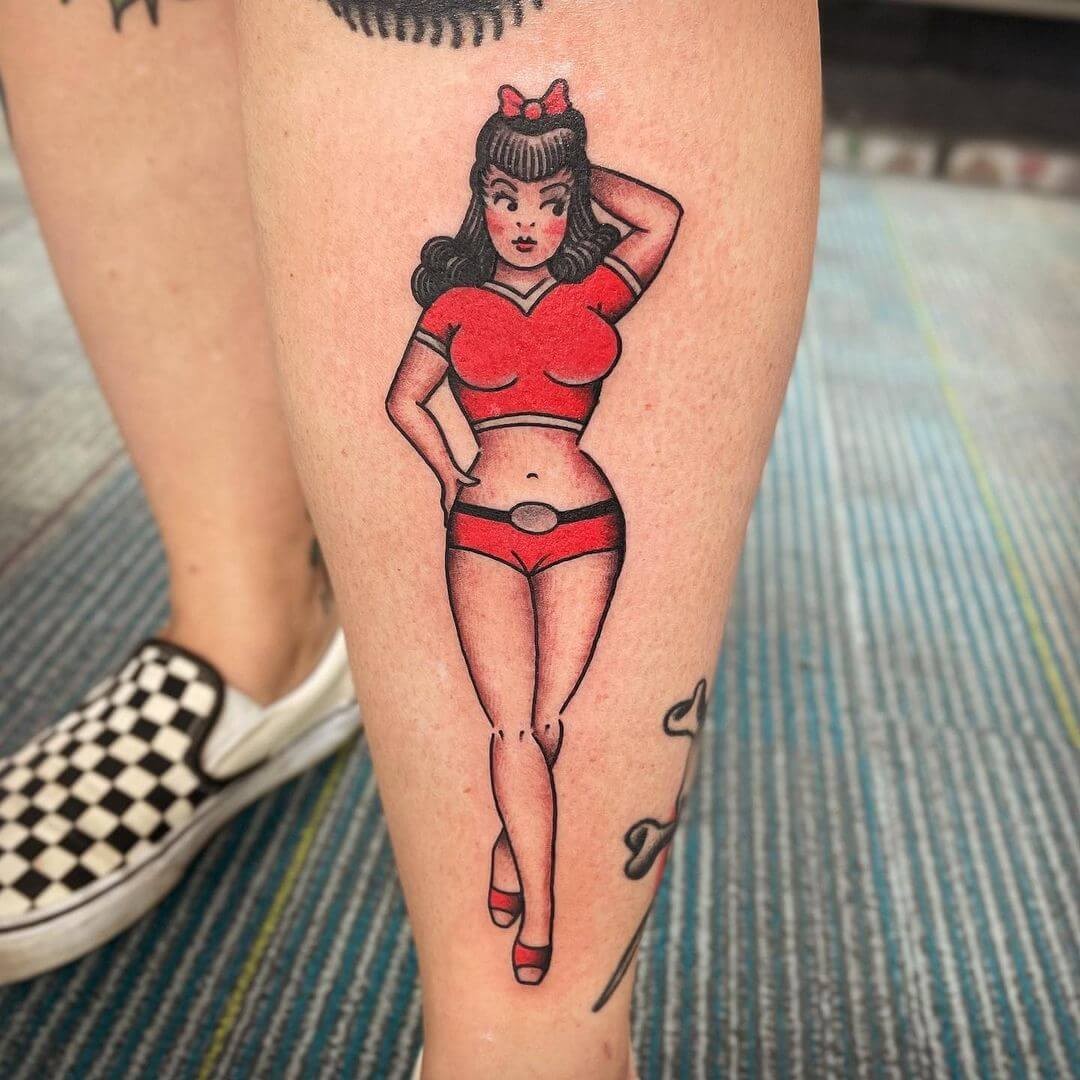 Wonderful Pin Up Girl Tattoo Designs For Amateurs