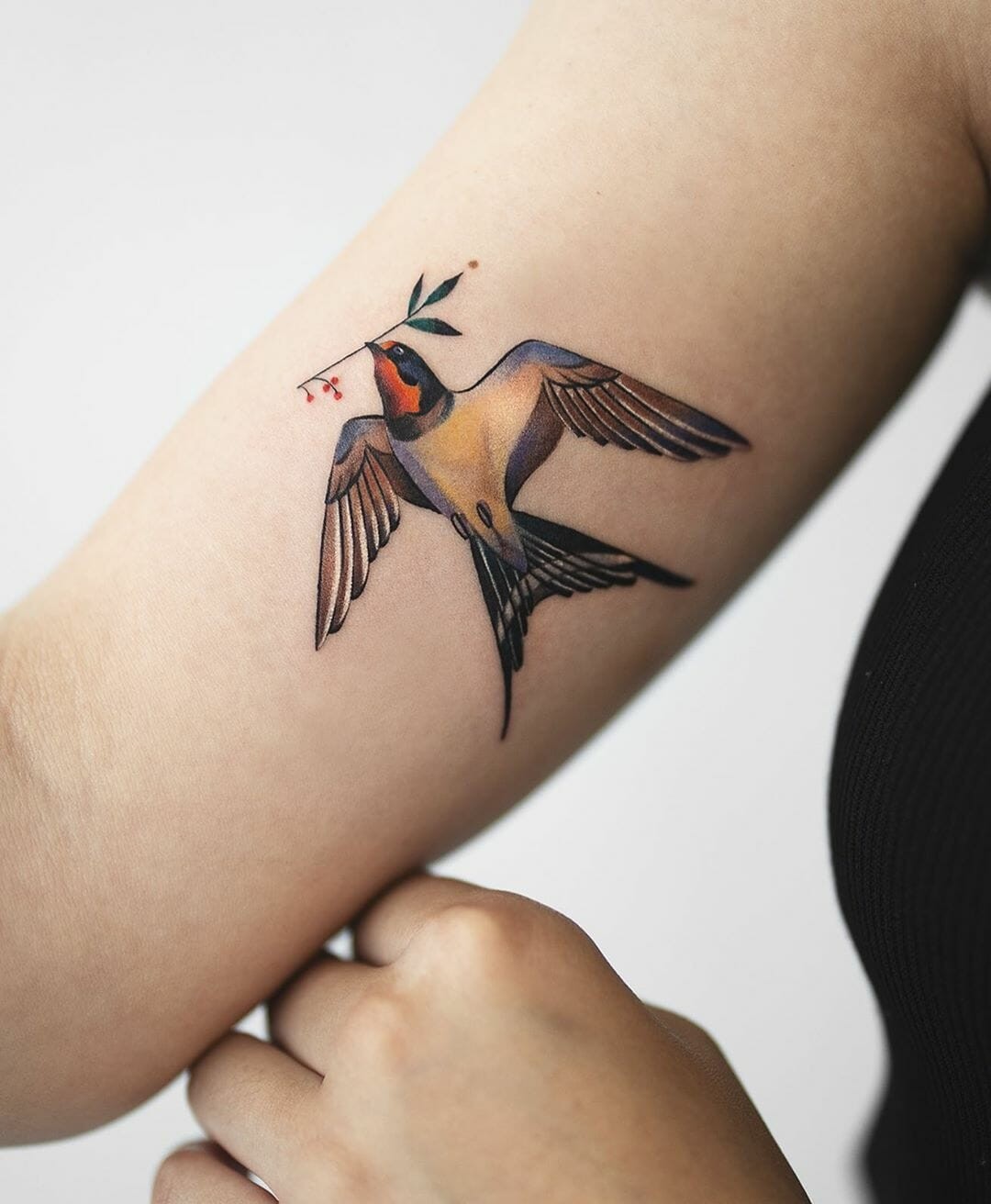 Old School Swallow Tattoo