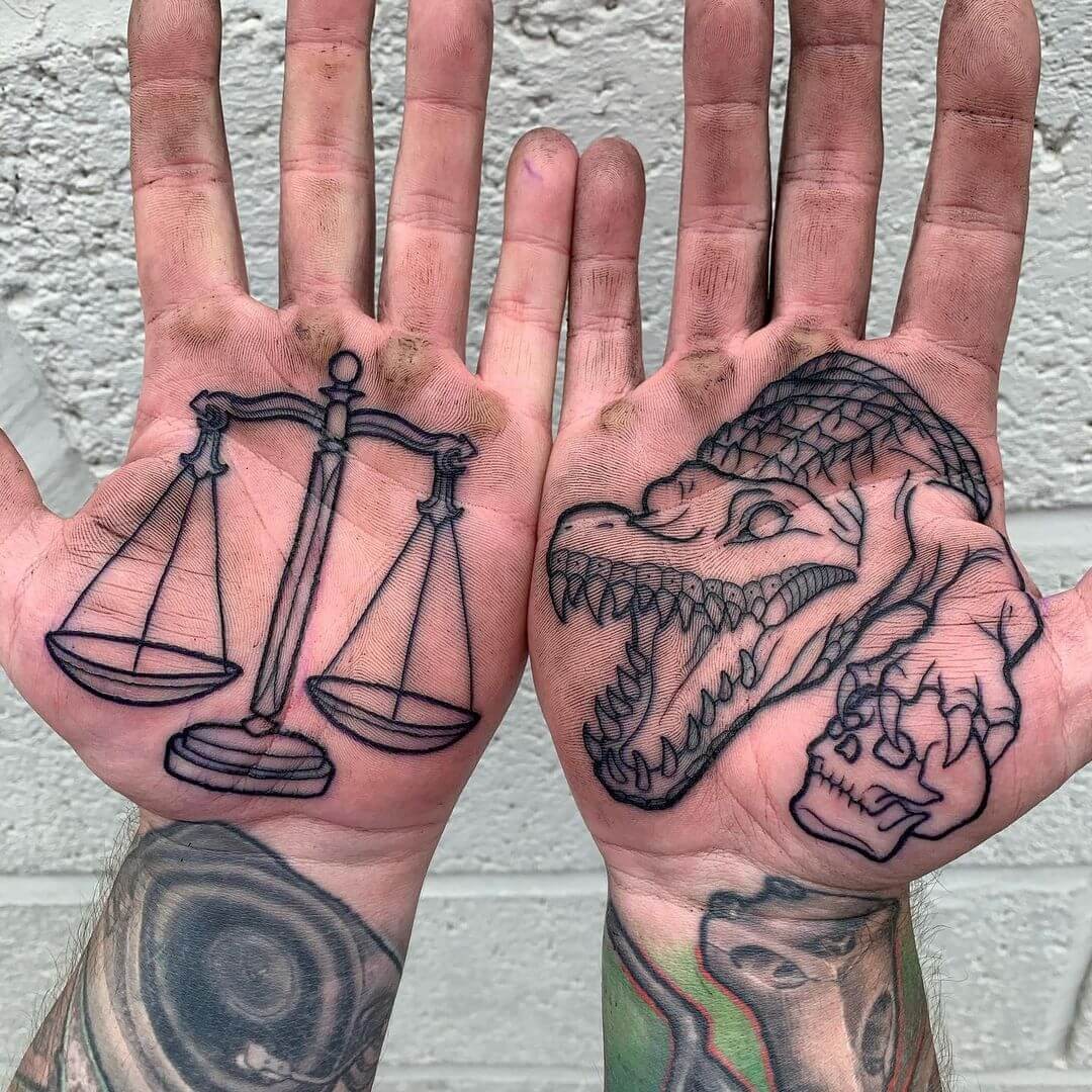 Minimalist Scale Tattoo