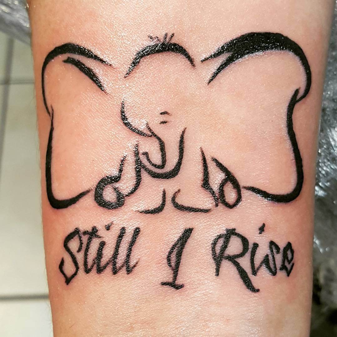 Funny Cartoon Inspired Still I Rise Tattoo