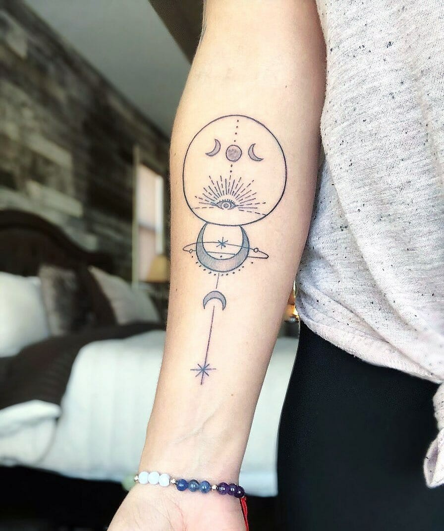 Moon and Star Tattoo Ideas