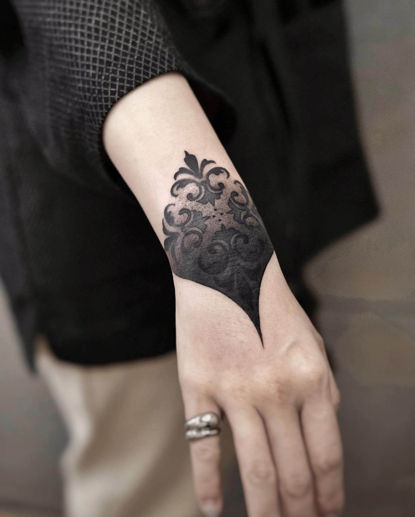 Minimalist Beautiful Black Ink Tattoo