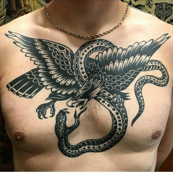 Aztec Bird Tattoo