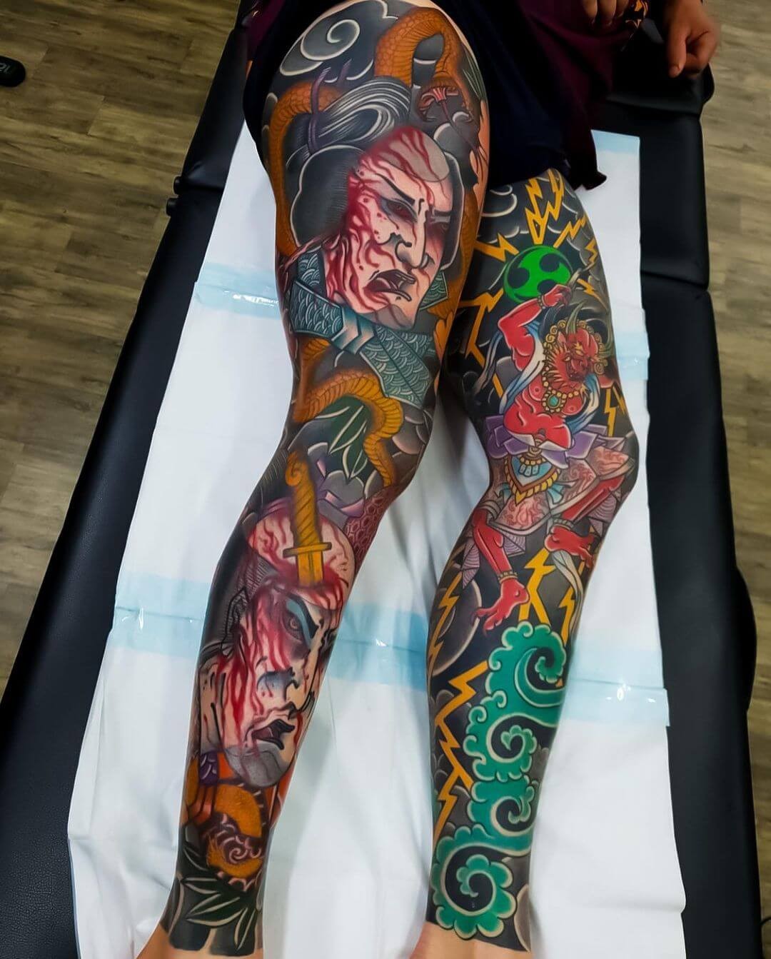 Traditional Japanese Sleeve Tattoo