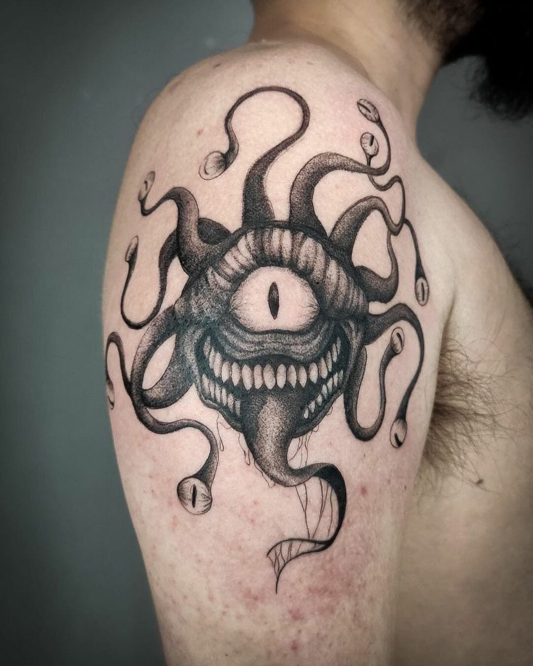 Detailed Beholder Tattoo