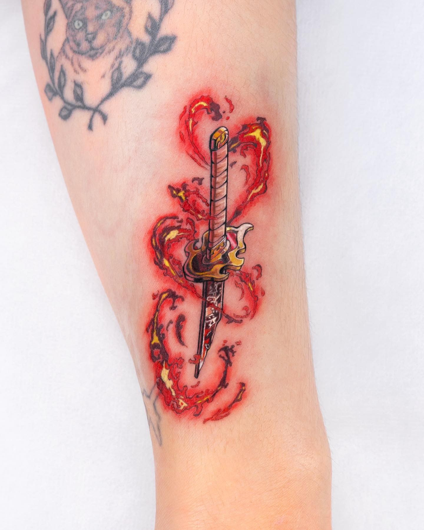 Rengoku Sword Tattoo