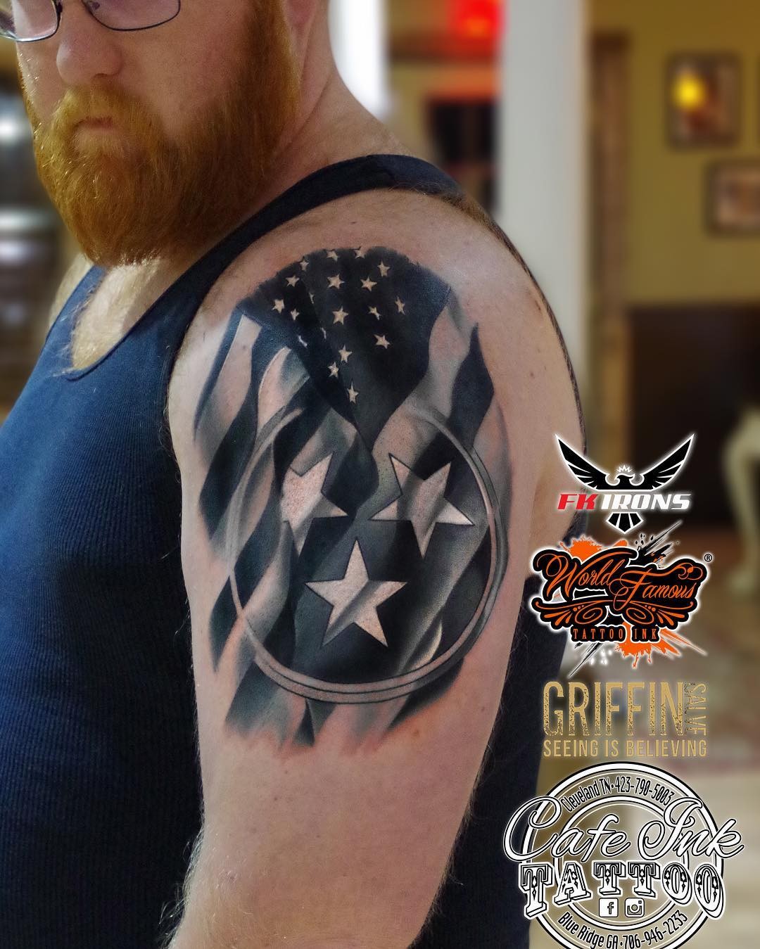 Tennessee Flag Inspired Tattoo