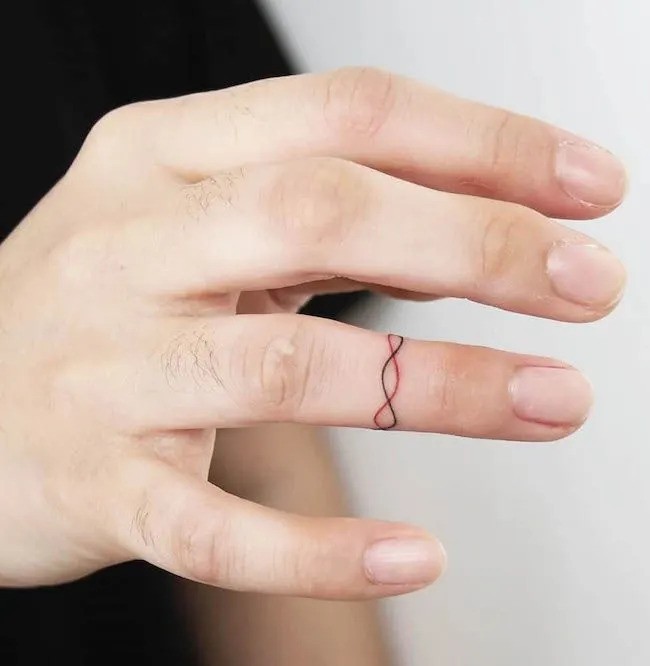 Finger Dot Tattoo