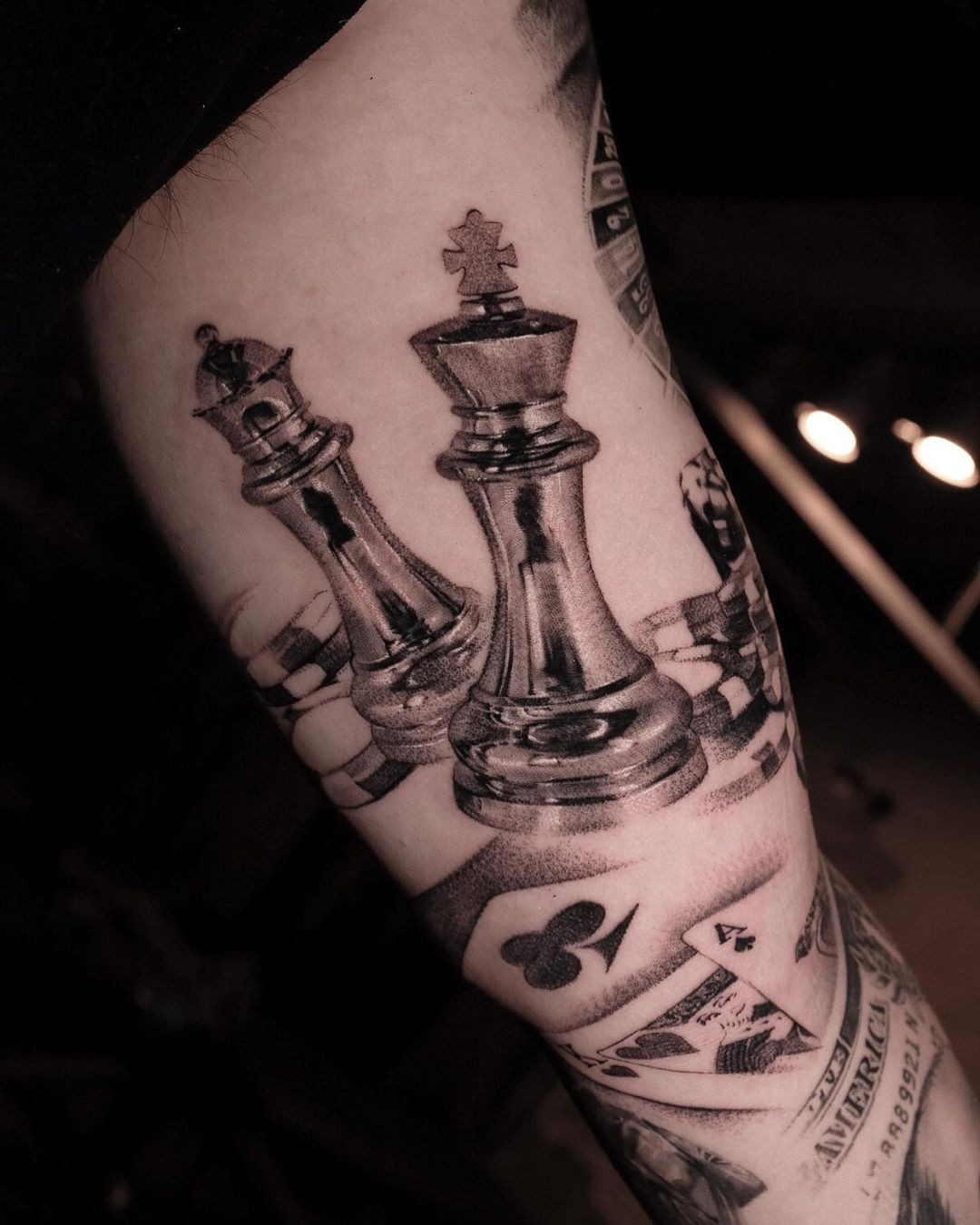 King And Queen Couple Tattoo