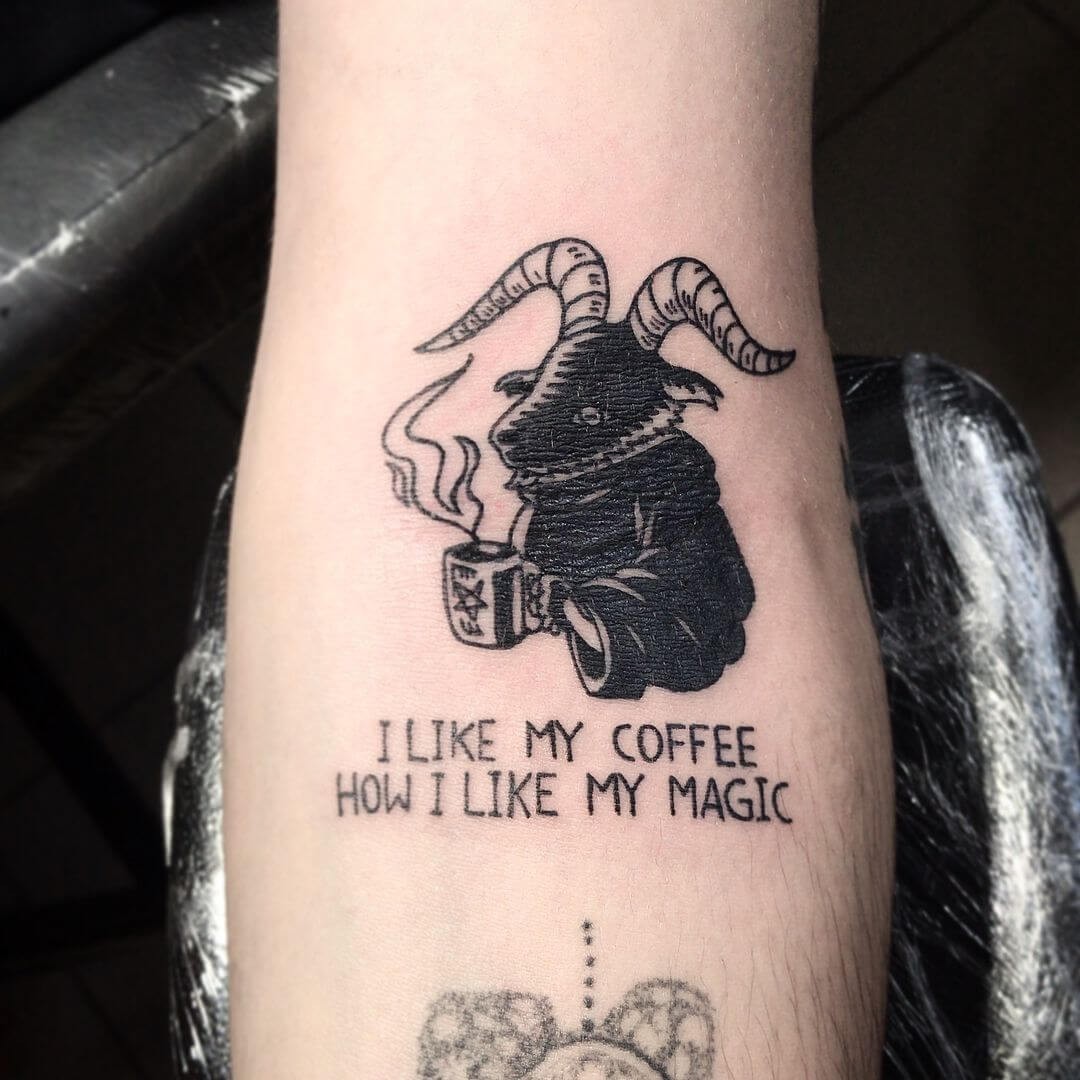 Cute Satanic Tattoo