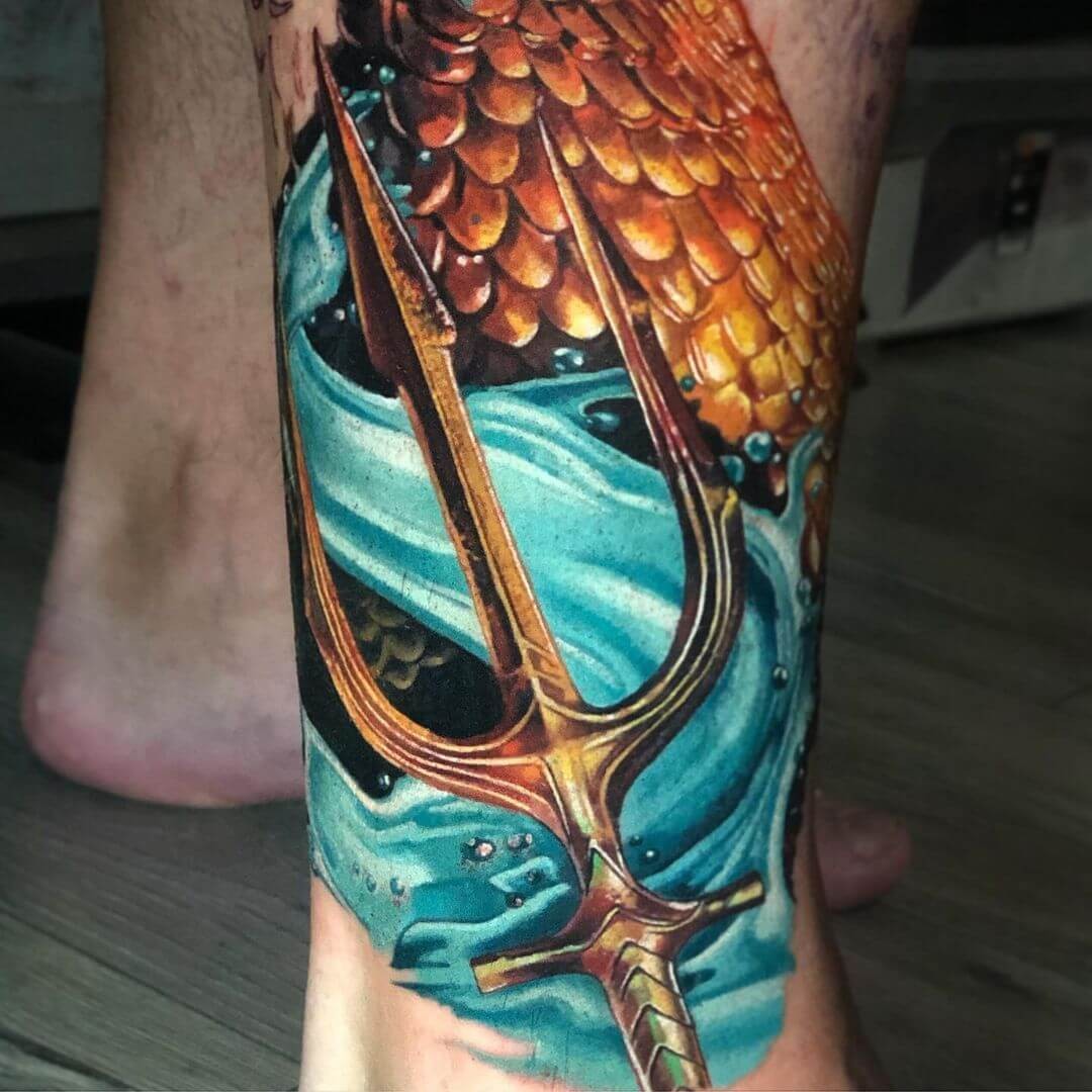 The Mystique Aquaman Trident Tattoo