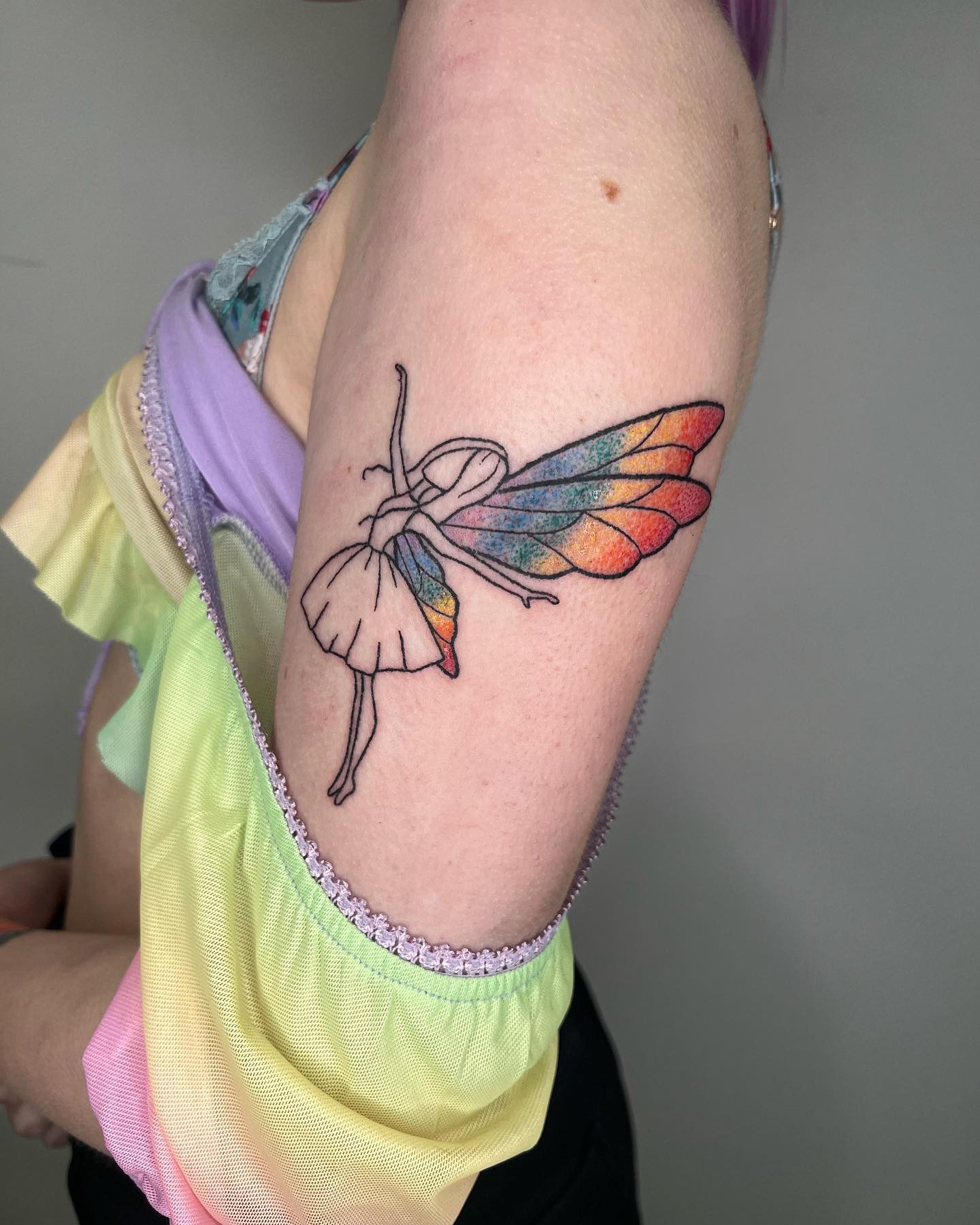 Bright And Colorful Fairy Tattoo Designs For Men And Women