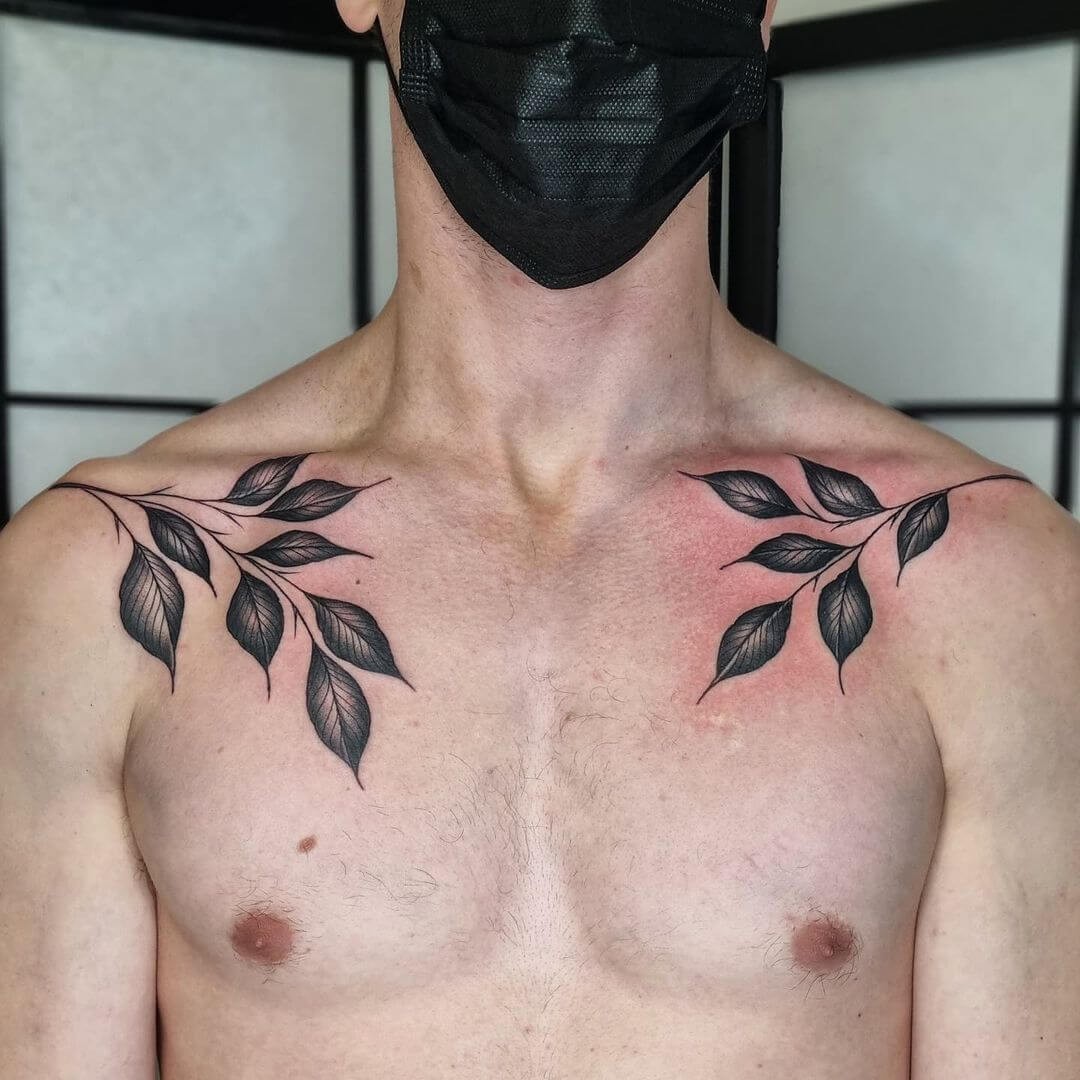 Botanical Small Chest Tattoos