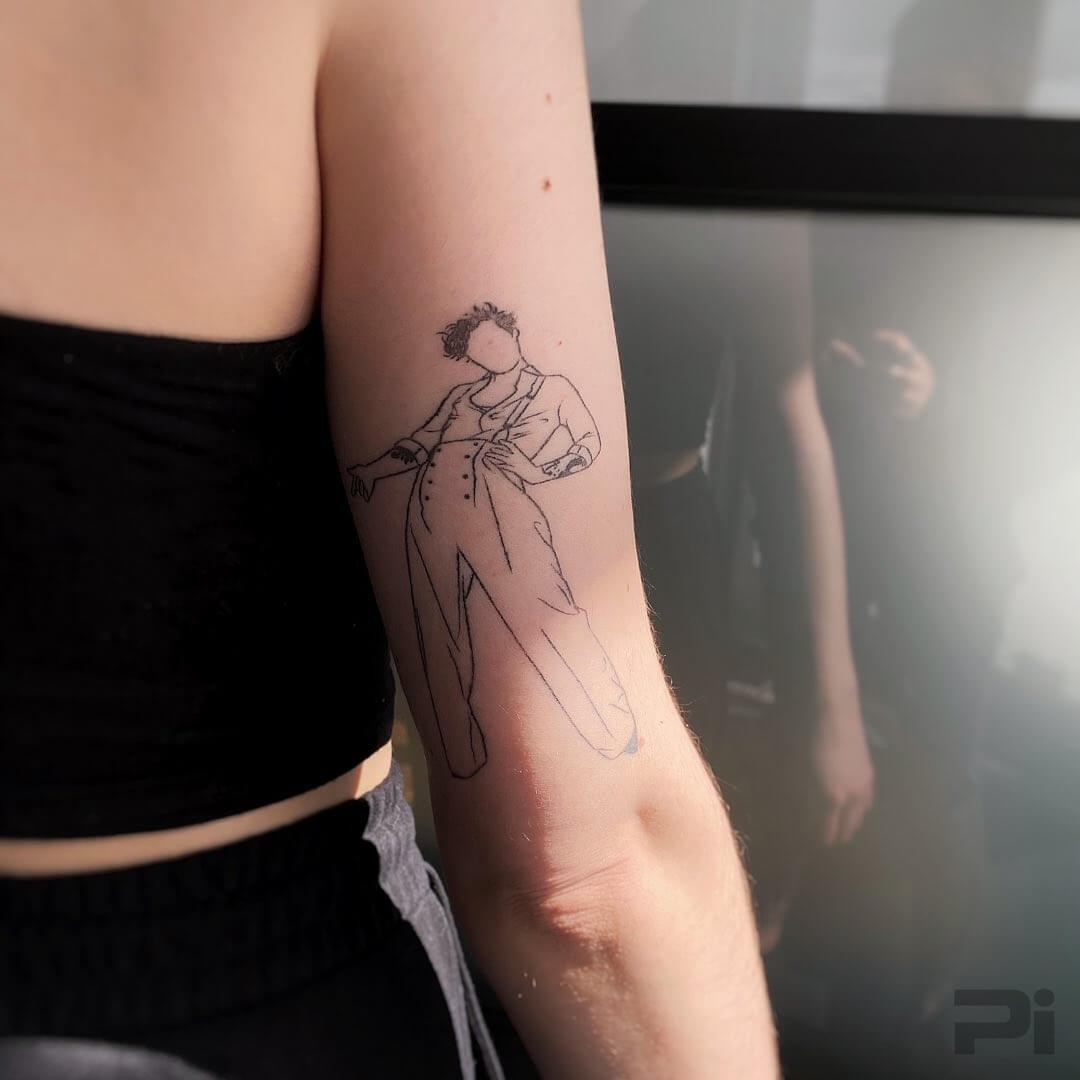 Harry Styles Silhouette Tattoo