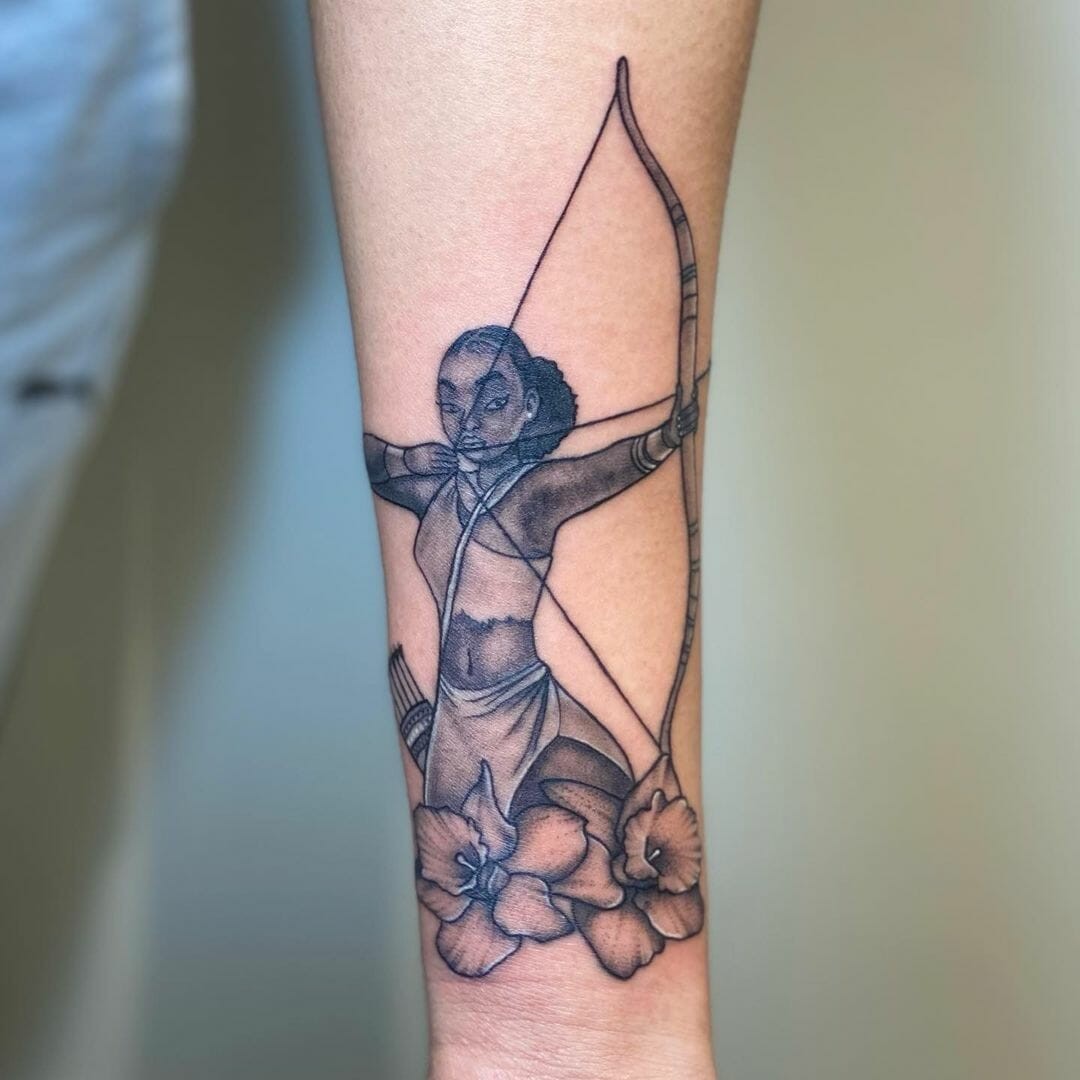 The Archer Bow And Arrow Tattoo