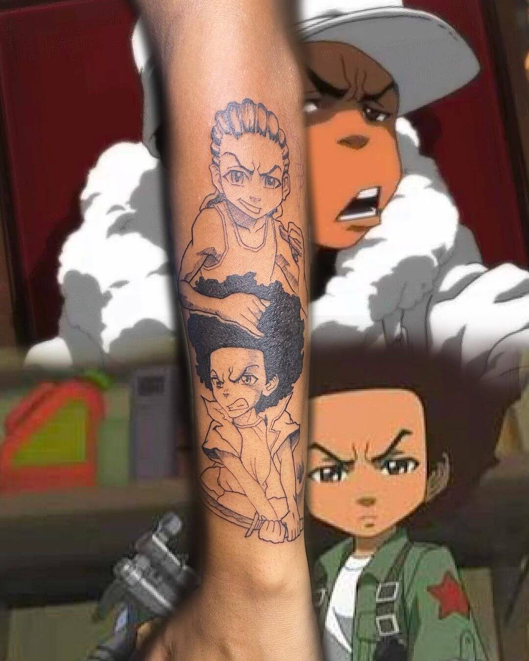 The Boondocks Arm Tattoo Sleeve