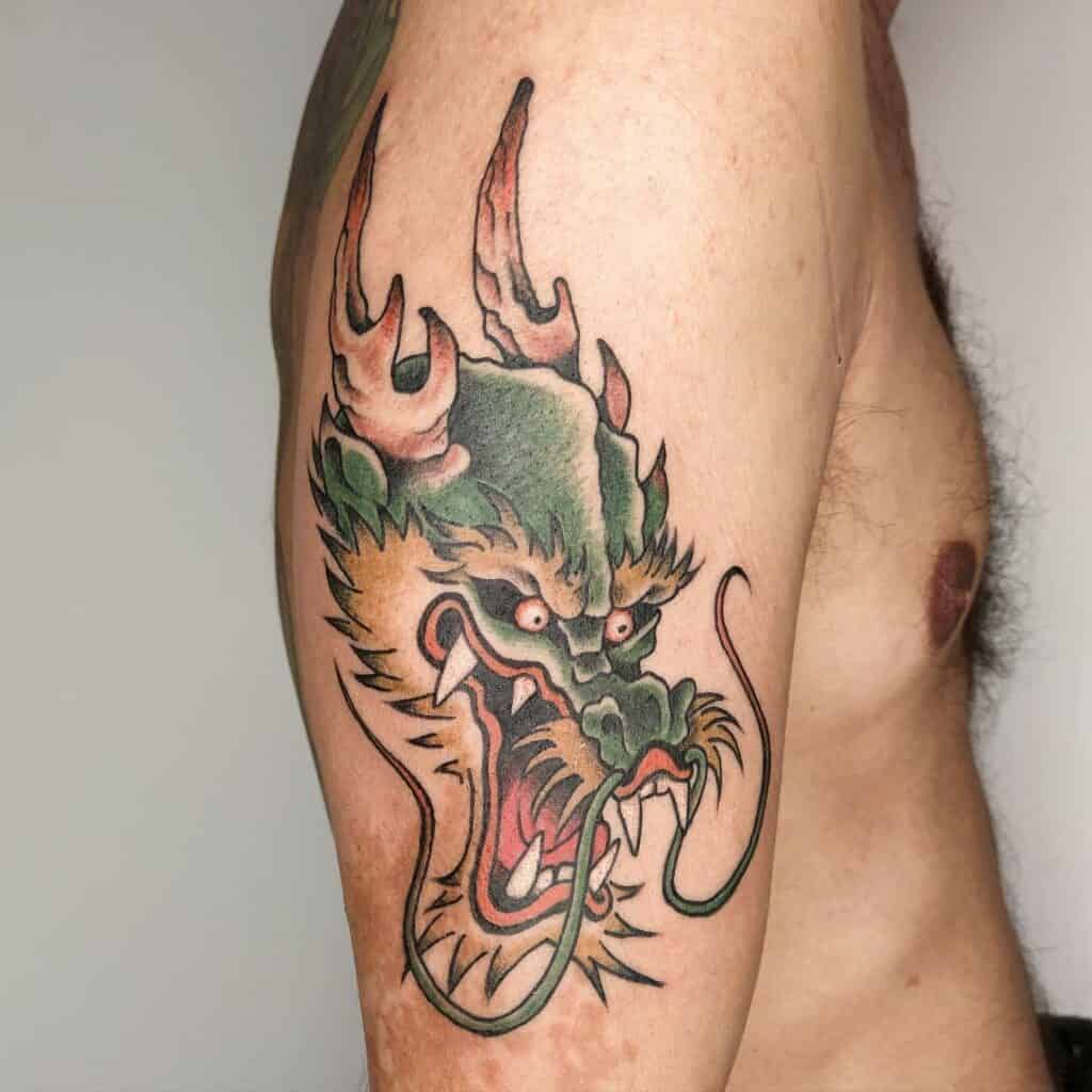 Unfinished Dragon Eyes Chinese Culture tattoos