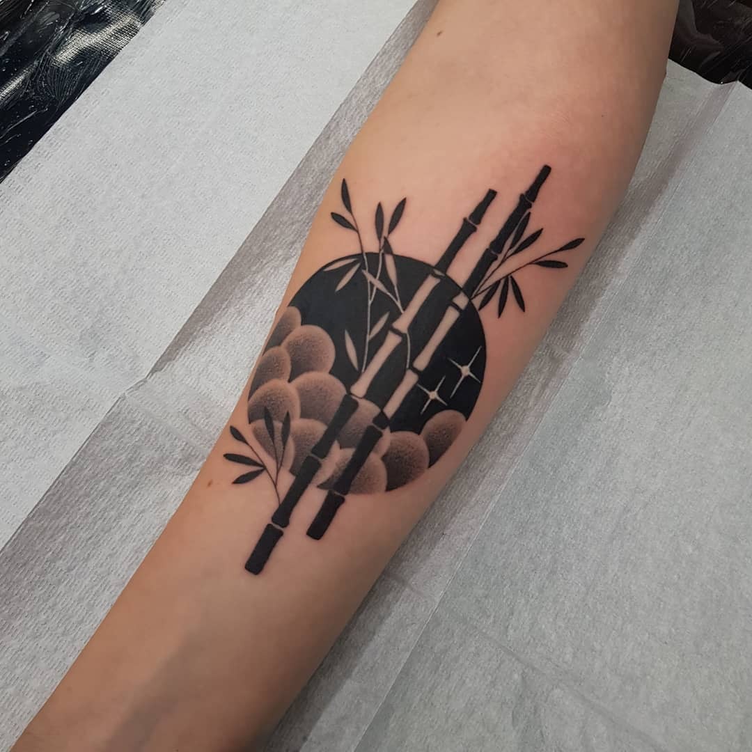 Lucky Bamboo Tattoo For Good Luck