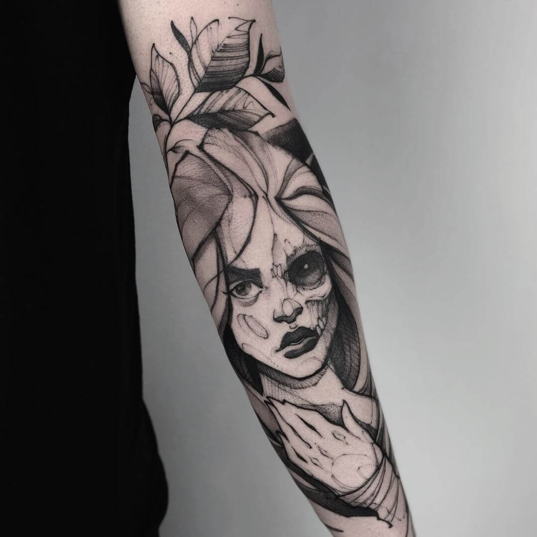 Hel Tattoo Sleeve