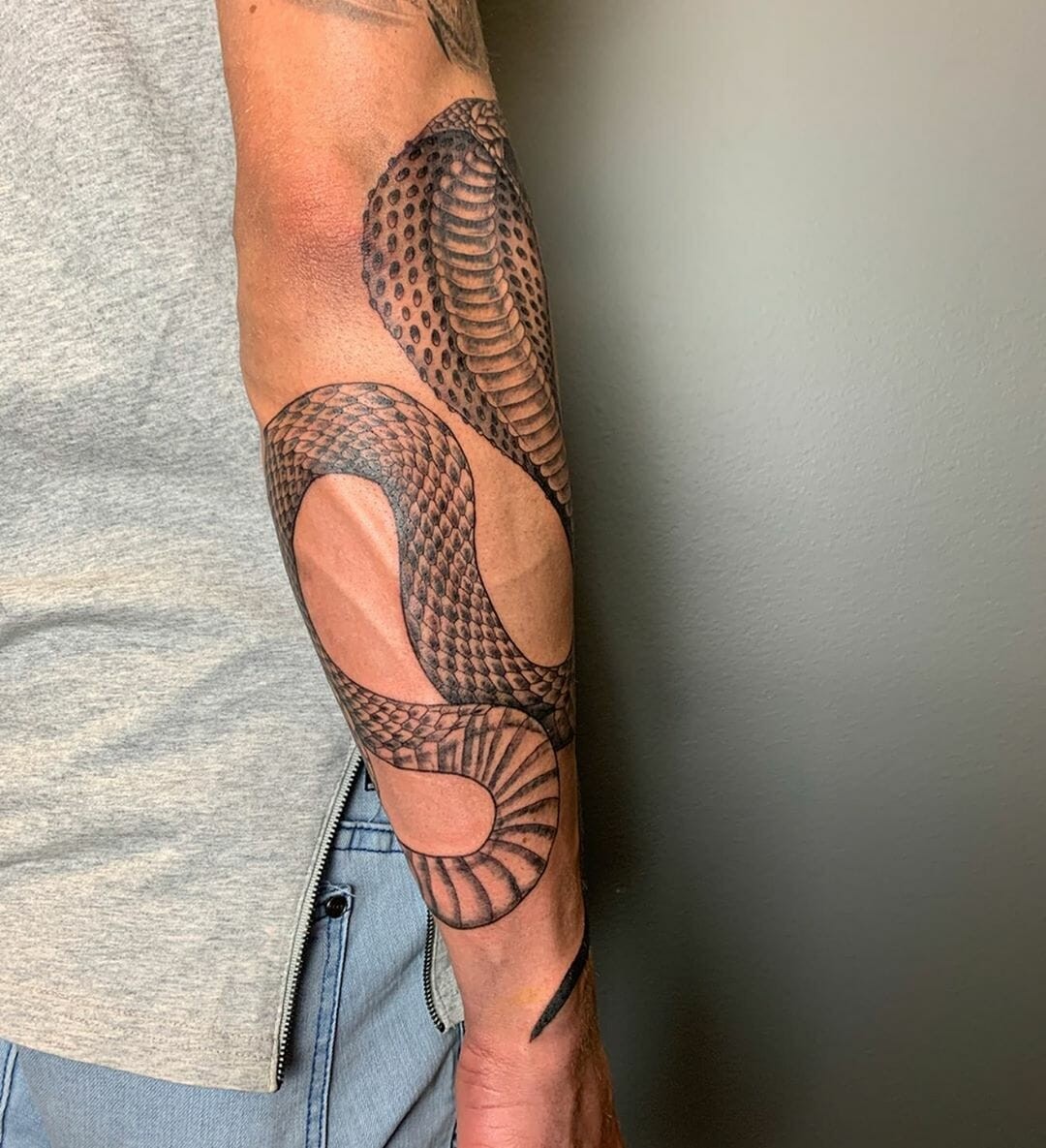 King Cobra Snake Tattoo Design