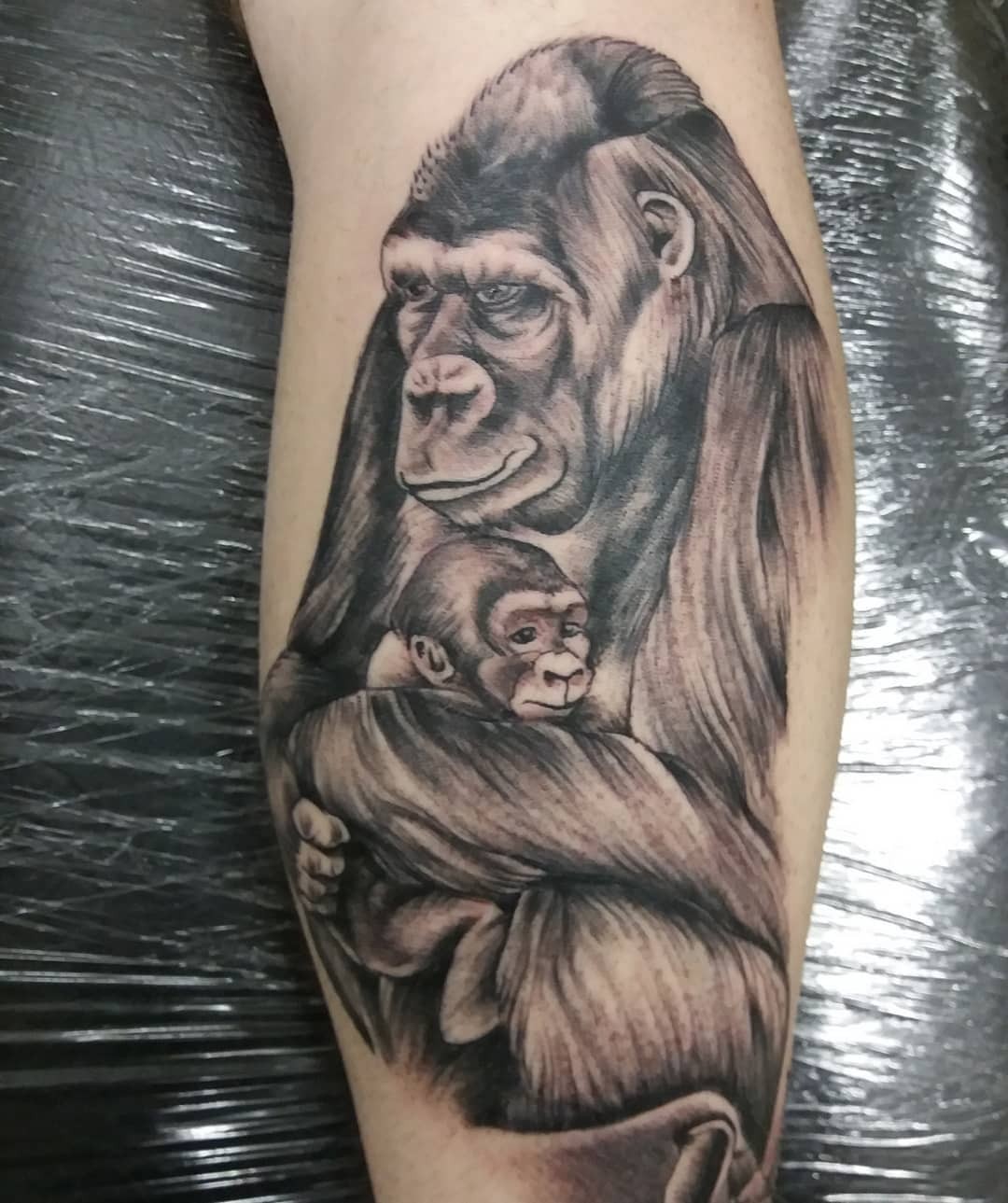 Baby Gorilla Tattoo