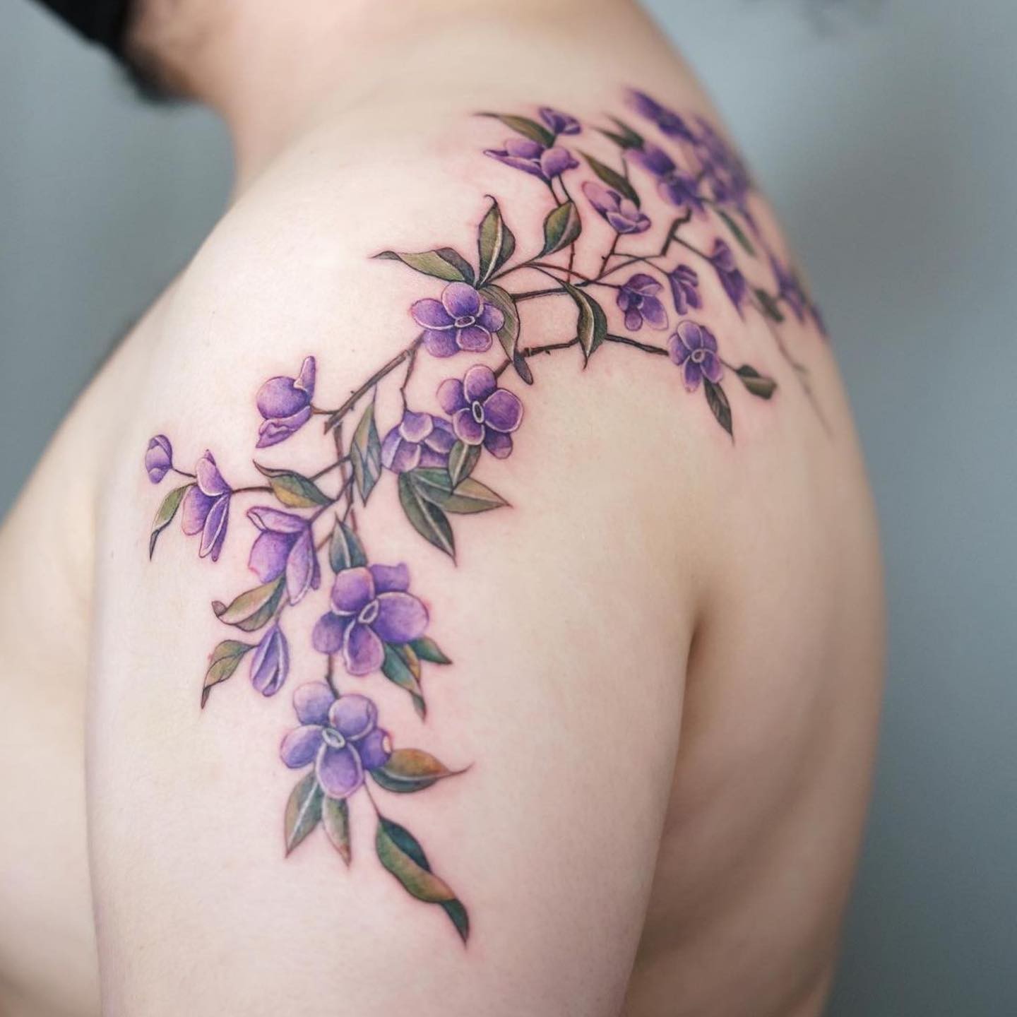 February Birth Flower Tattoo