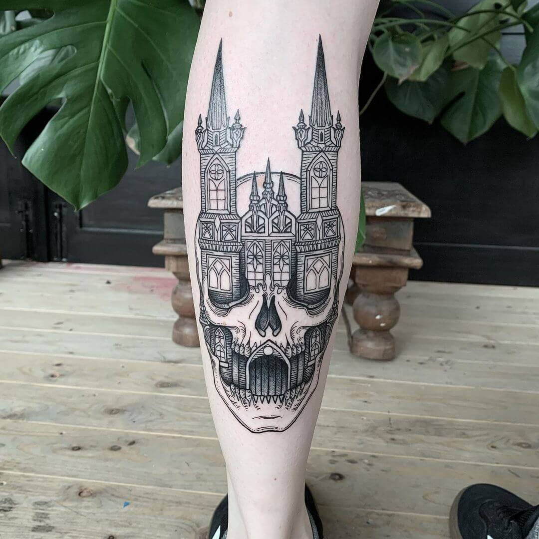 Skull Church Tattoos