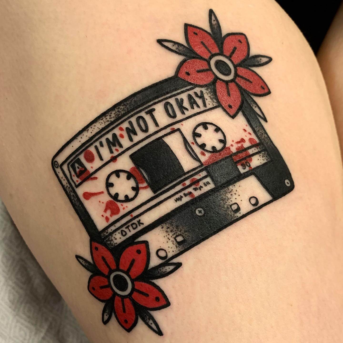 Floral Lyrical MCR Tattoos