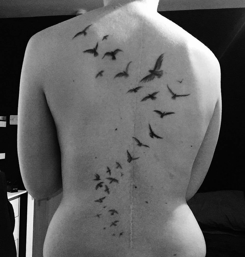 Flying Bird Tattoo