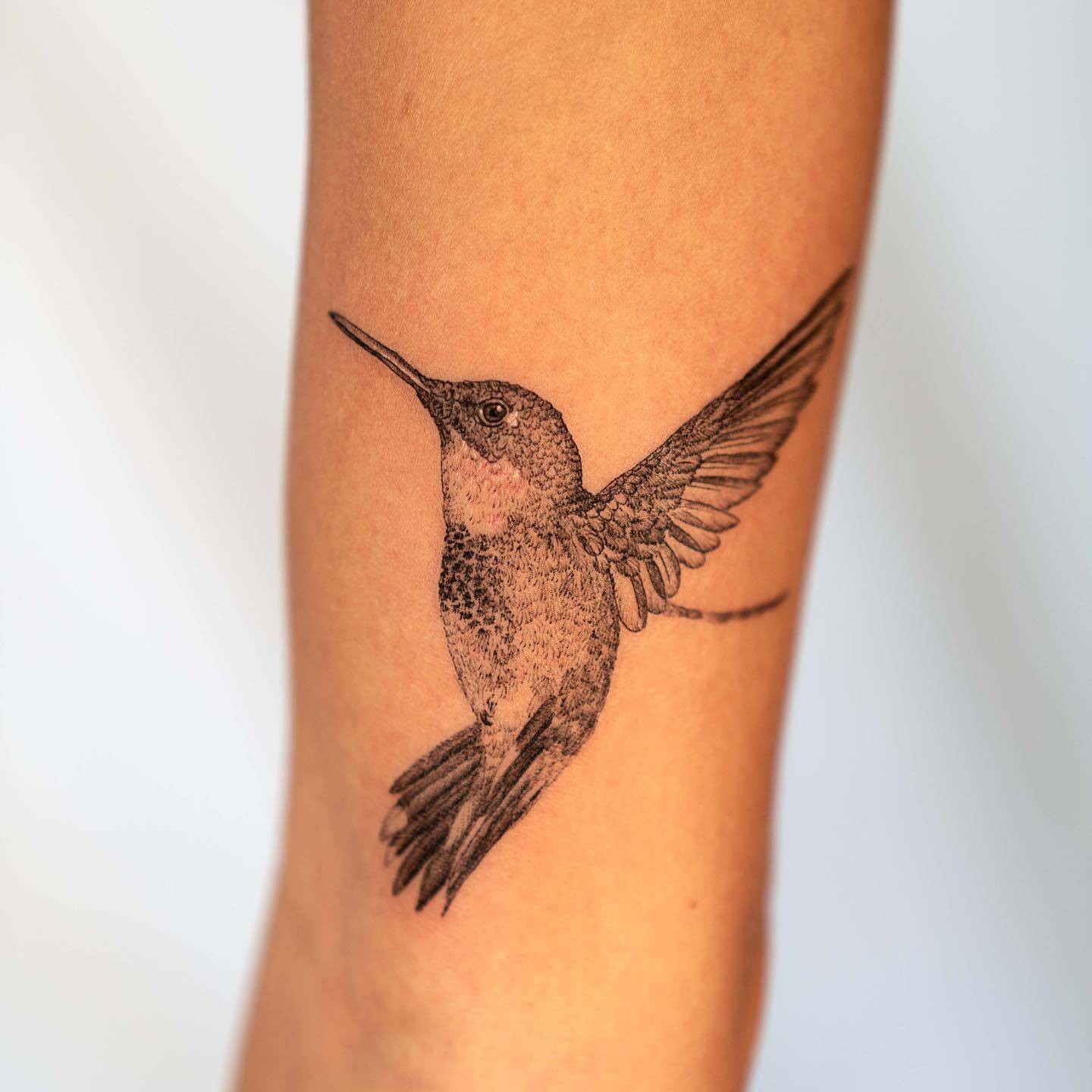 Simple Hummingbird Tattoo