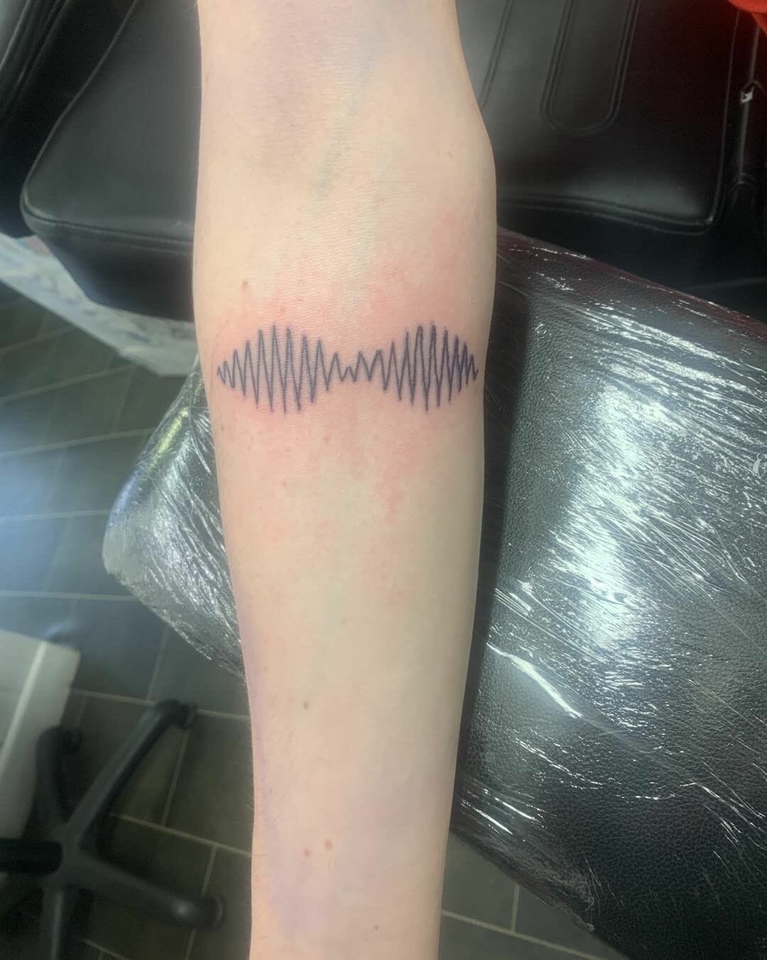 Fun Sound Wave Tattoo Designs For Fans Of The ‘Arctic Monkeys’