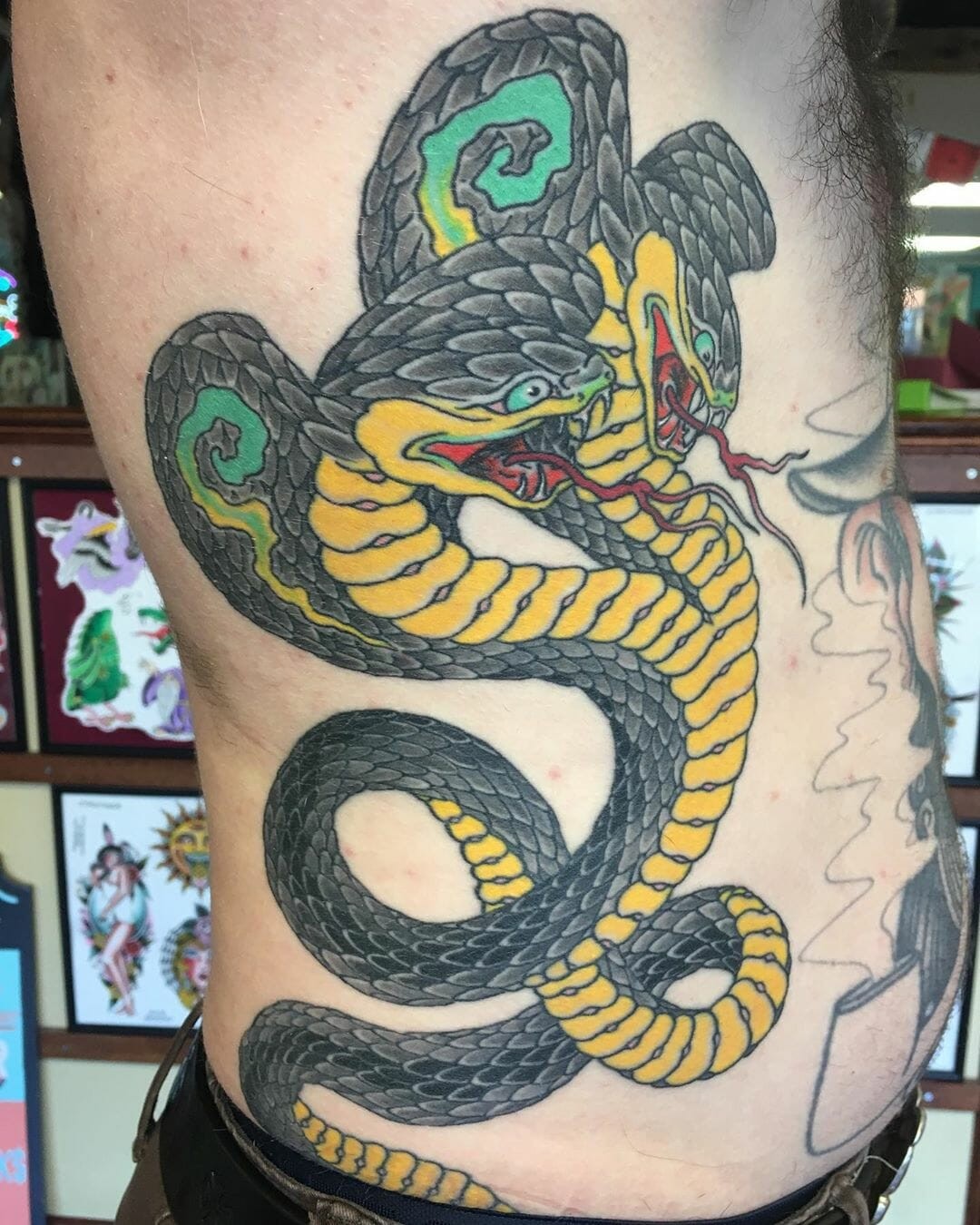 King Cobra Tattoo Designs On Stomach