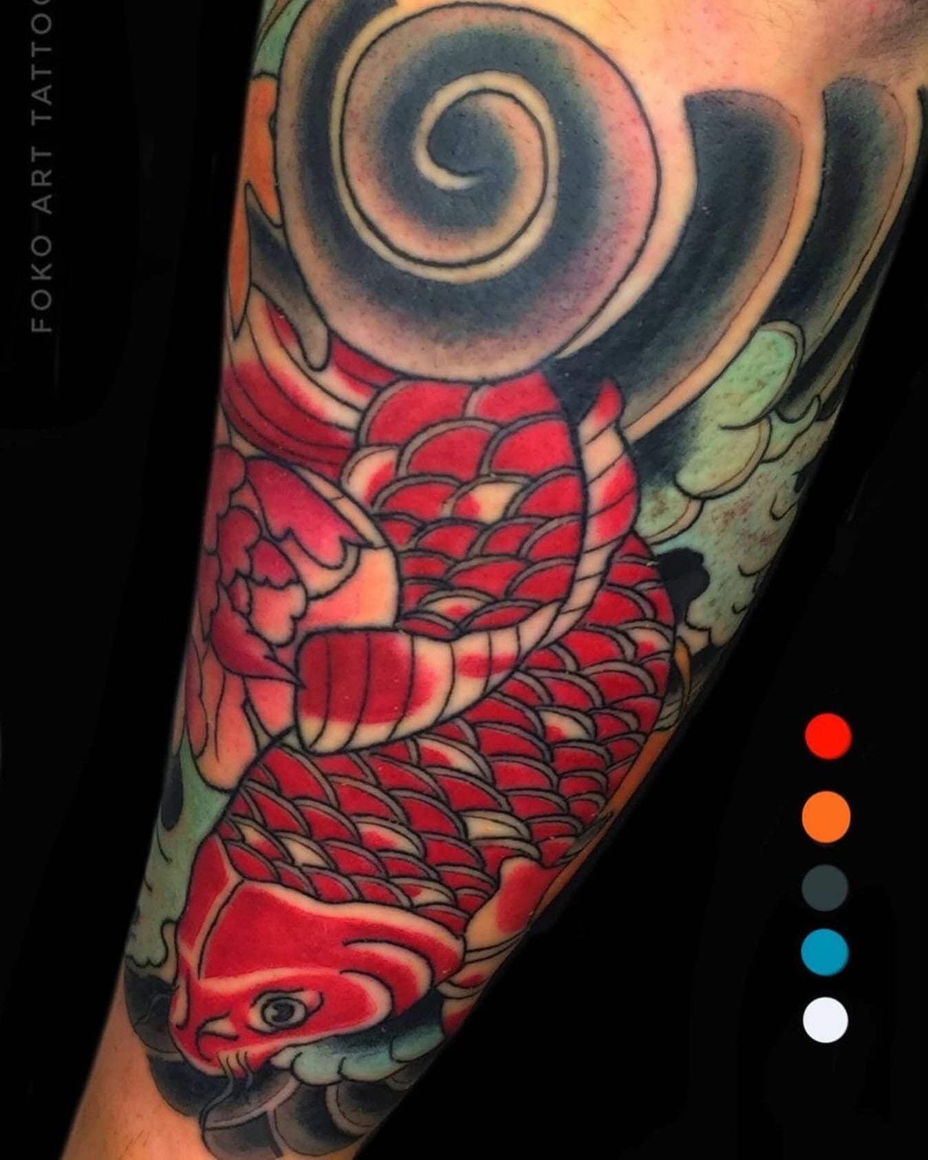 Traditional Koi Fish Tattoo