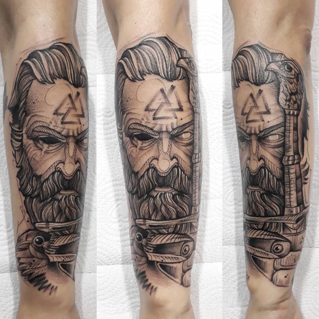 Warrior Norse Mythology Tattoo