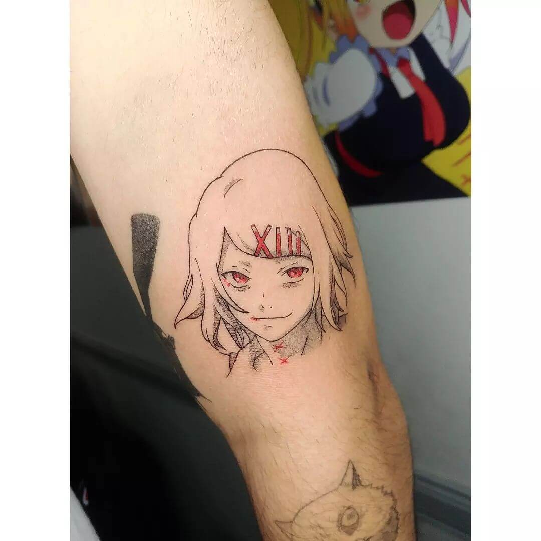 Juuzou Suzuya Outline Tattooed On Forearm